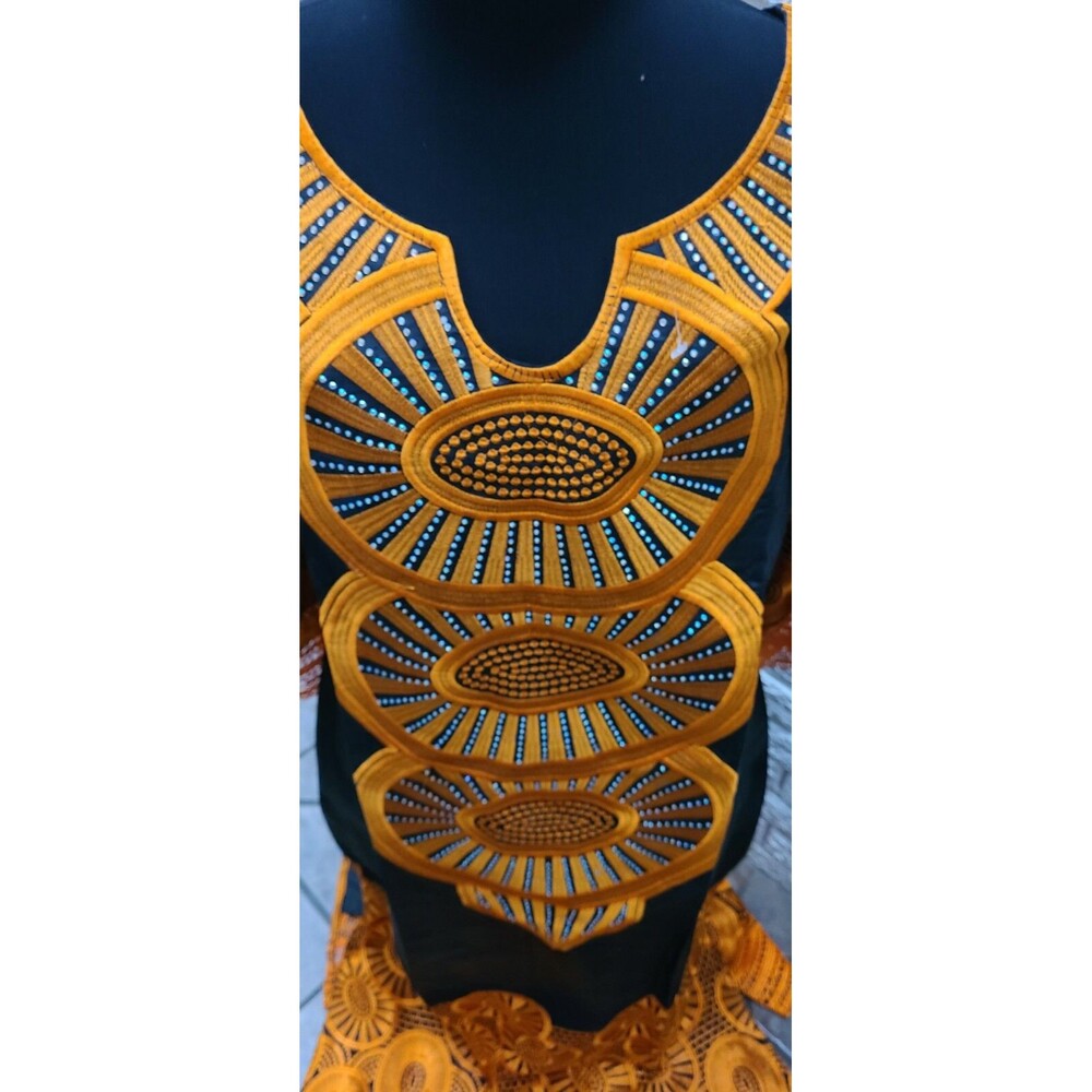 NEW Ethnic M & D beautify Embellished Rhinestone Muumuu Gown - Size2x nwt